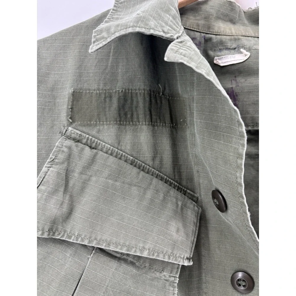 Vietnam Jacket‎ 107 Coat Man's Combat Ripstop Slant Tropical Wind Small RUGGED